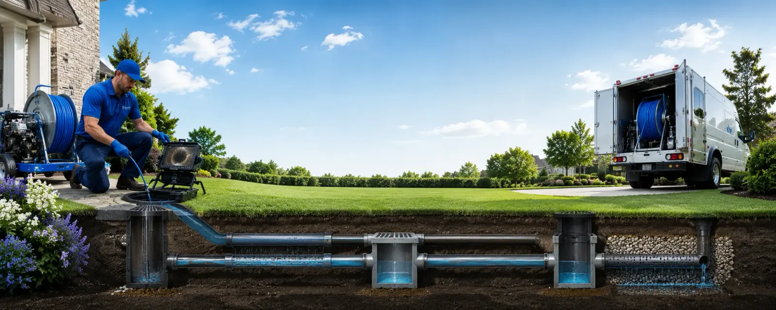 Outdoor drain cleaning information for Perkins, GA